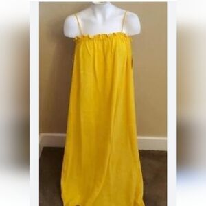 Vibrant Yellow Maxi Dress for Casual Resort Wear
